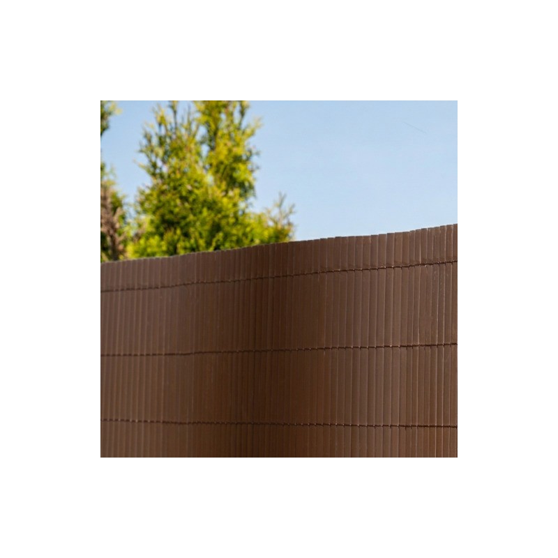 Osłona na balkon wzmocniona mata balkonowa - PVC 150 cm - GMP brąz