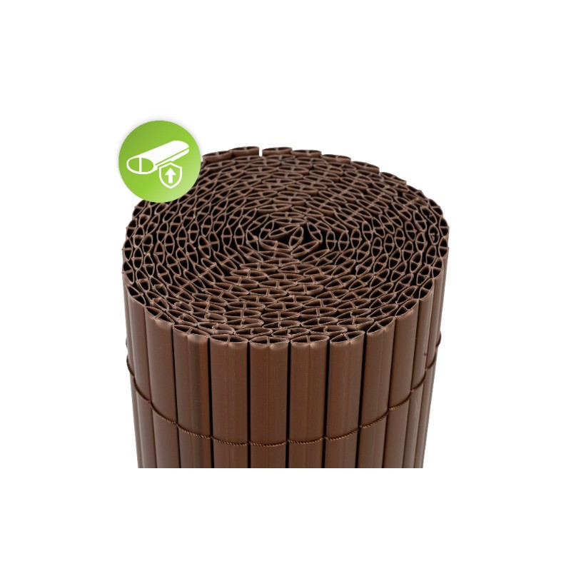 Osłona na balkon wzmocniona mata balkonowa - PVC 150 cm - GMP brąz