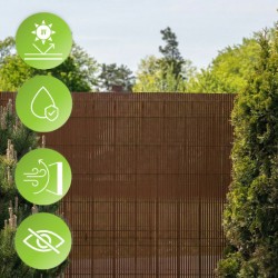 Osłona na balkon wzmocniona mata balkonowa - PVC 180 cm - GMP brąz