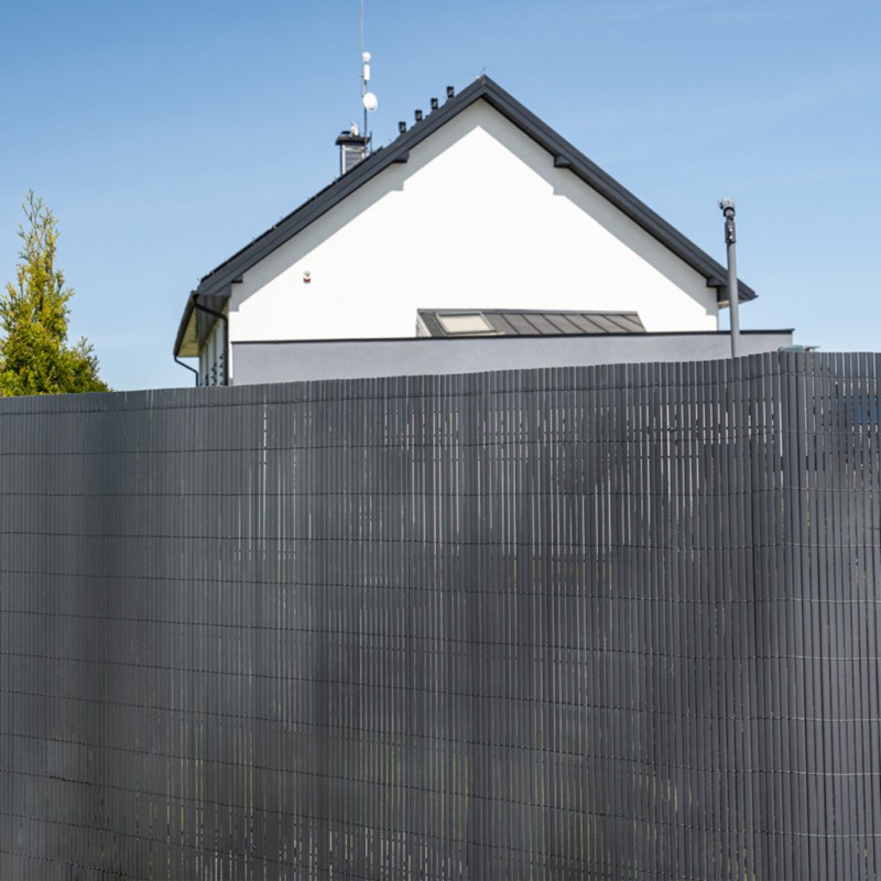 Osłona na balkon wzmocniona mata balkonowa - PVC 100 cm - GMP antracyt