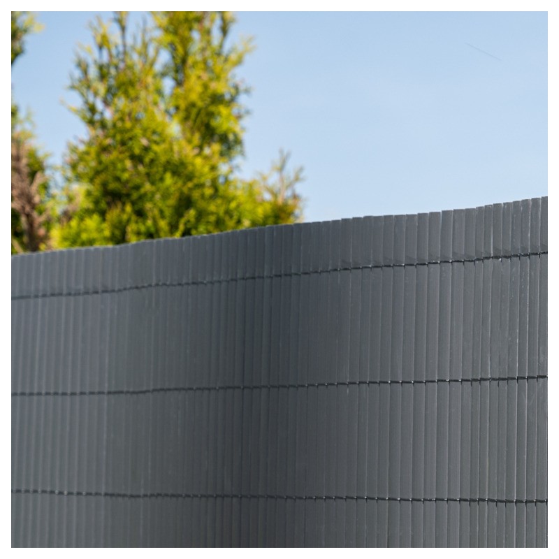 Osłona na balkon wzmocniona mata balkonowa - PVC 100 cm - GMP antracyt