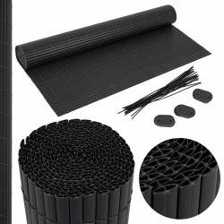 Osłona na balkon wzmocniona mata balkonowa - PVC 150 cm - GMP antracyt