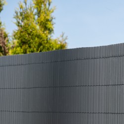 Osłona na balkon wzmocniona mata balkonowa - PVC 180 cm - GMP antracyt