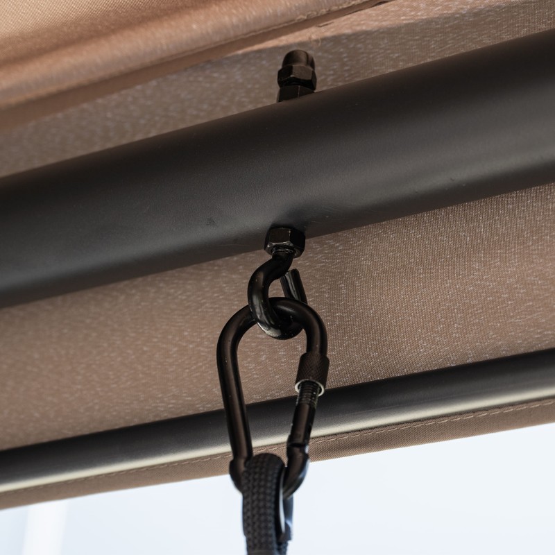 Huśtawka ogrodowa z zadaszeniem leżanka łóżko dla 3 osób – MAUI 230x182