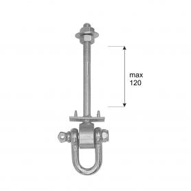 Mocowanie huśtawki - hak typu D - MHD DMX - 2