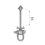 Mocowanie huśtawki - hak typu D - MHD DMX - 2