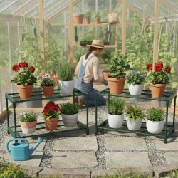 Kwietnik regał ogrodowy 69x49x39 stojak na rośliny - GRO 2