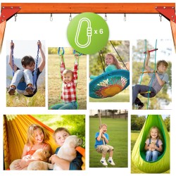 Plac zabaw ogrodowy dla dzieci huśtawka drewniana 3 osobowa Funland I