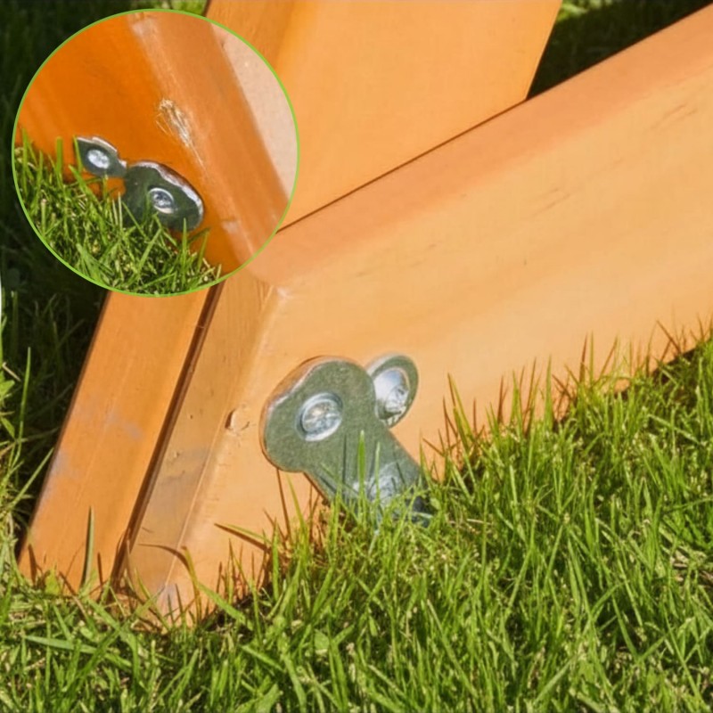 Plac zabaw ogrodowy dla dzieci huśtawka drewniana 3 osobowa Funland I