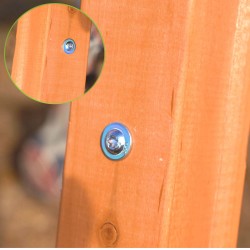 Plac zabaw ogrodowy dla dzieci huśtawka drewniana 3 osobowa Funland I