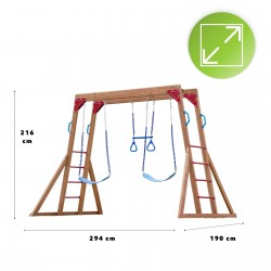 Plac zabaw do ogrodu małpi gaj drabinka huśtawka - Funland III