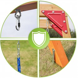 Plac zabaw do ogrodu małpi gaj drabinka huśtawka - Funland III