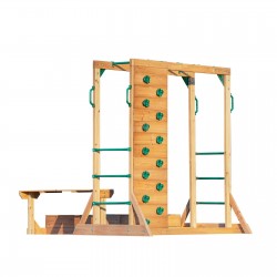 Plac zabaw ogrodowy piaskownica ścianka wspinaczkowa małpi gaj drabinka - Funland IV