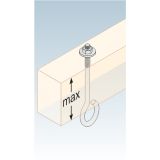 Mocowanie huśtawki - hak typu A - MHA DMX - 4