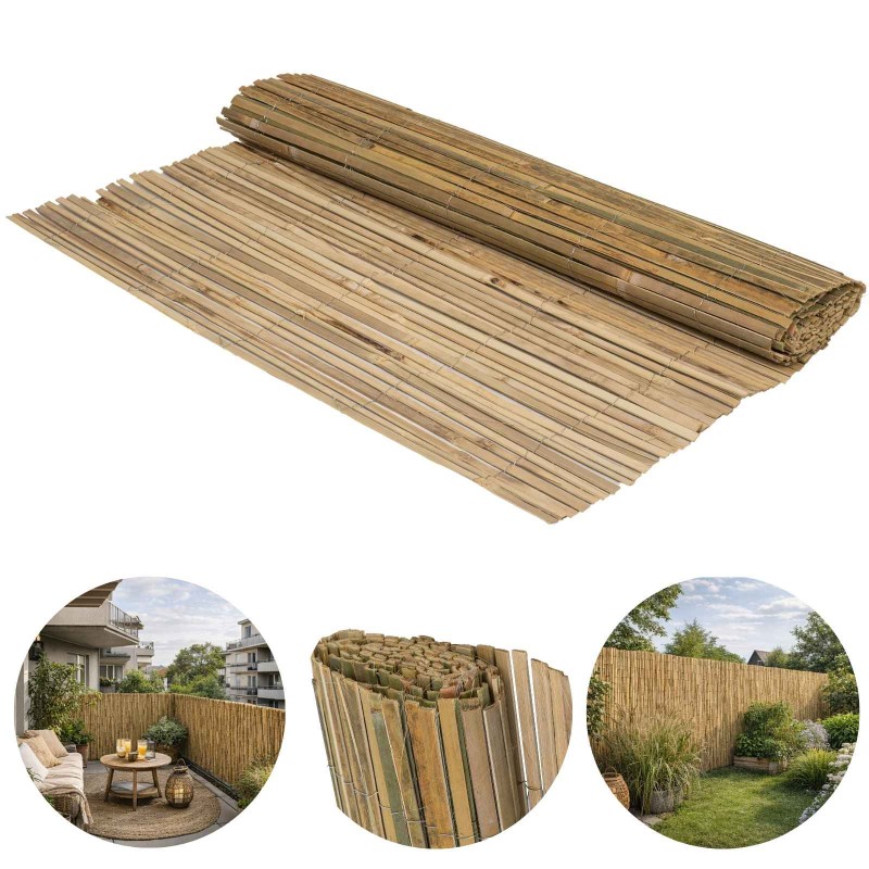 Mata bambusowa osłonowa osłona na płot balkon - GNB 180 x 500 cm