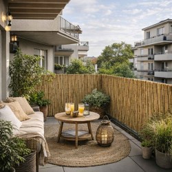 Mata bambusowa osłonowa osłona na płot balkon - GNB 180 x 500 cm