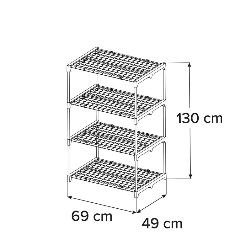 Kwietnik regał ogrodowy 69x49x130 stojak na rośliny - GRO 3