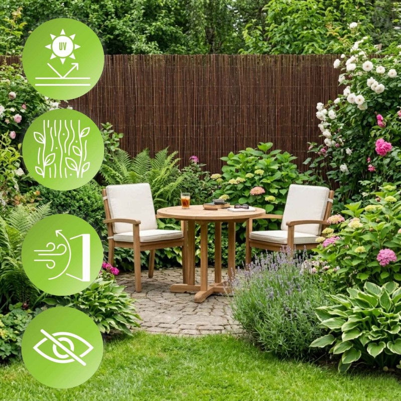 Mata wiklinowa osłonowa osłona na płot balkon - GNW 180 x 500 cm