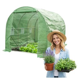 Tunel foliowy szklarnia ogrodowa 3 x 2 m Zielony - Oxalis I