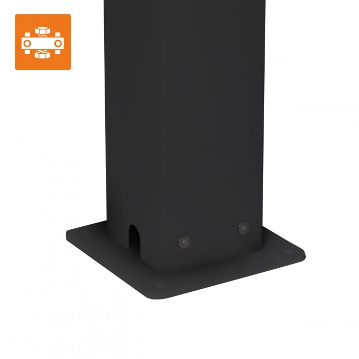 Pergola tarasowa, szara aluminiowa z otwieranym dachem - Kea V 8x4m GRINDI IN THE GARDEN - 11