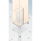 Podstawa słupa - wpuszczana - PSW GRUNDLINE - 8
