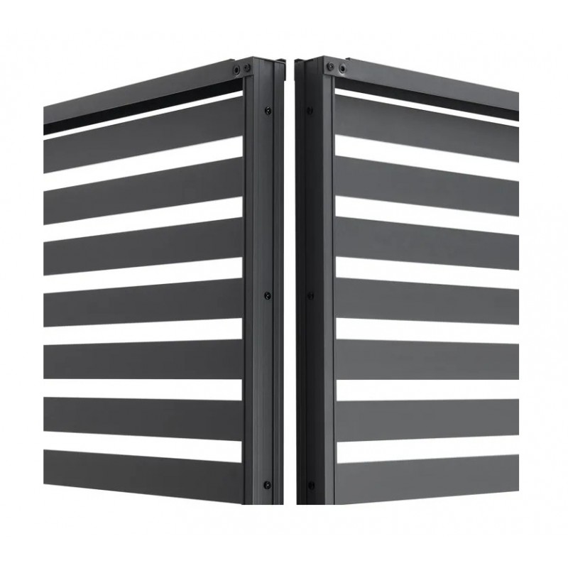 Panel żaluzjowy aluminiowy do pergoli Paxi/Evia 93 cm szary