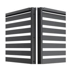 Panel żaluzjowy aluminiowy do pergoli Paxi/Evia 126 cm szary