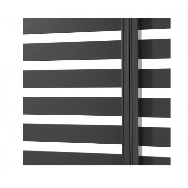 Panel żaluzjowy aluminiowy do pergoli Paxi/Evia 126 cm szary