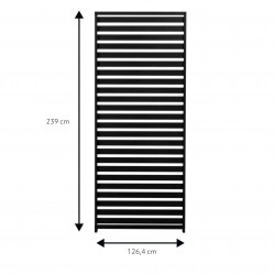 Panel żaluzjowy aluminiowy do pergoli Paxi/Evia 126 cm szary