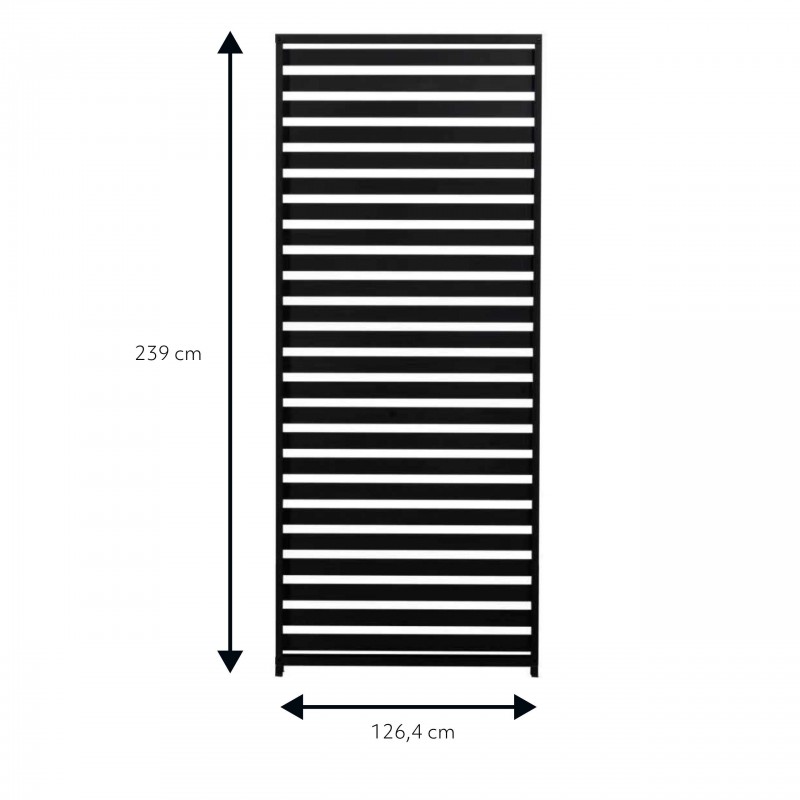 Panel żaluzjowy aluminiowy do pergoli Paxi/Evia 126 cm szary