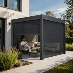 Roleta boczna pionowa do pergoli Paxi/Evia 279 cm szara
