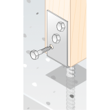 Wkręt do drewna PWD 50-60x10 DMX - 2