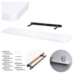 Półka ścienna samowisząca 100cm zaokrąglona  - Taso - 6