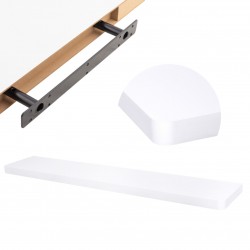 Półka ścienna samowisząca 100cm zaokrąglona  - Taso - 8
