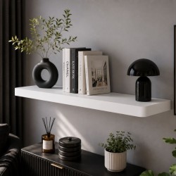 Półka ścienna samowisząca 100cm zaokrąglona  - Taso - 9