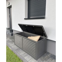 Skrzynia ogrodowa - Larus 390 litrów - ciemnoszara Grindi - 21