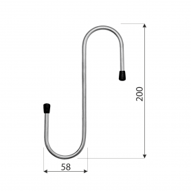 Hak garażowy HDS 200-800x58 Velano - 4