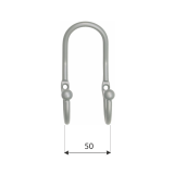 Wieszak ścienny WUA Biały Velano - 2