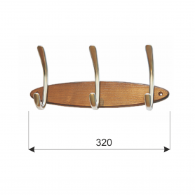 Wieszak ścienny WUC Srebrny Velano - 3