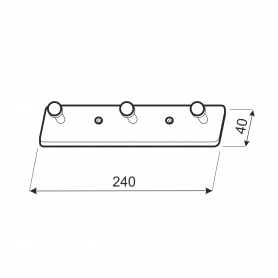 Wieszak ścienny WUF CHROM Velano - 3