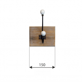 Wieszak ścienny WUG CZARNY Velano - 3