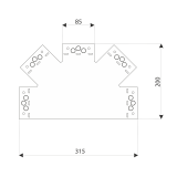 SDLPC - Łącznik płaski DMX - 4