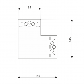 SDLPD - Łącznik płaski DMX - 2
