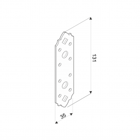 SDSLP - Łącznik płaski DMX - 2