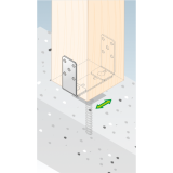 Podstawa słupa - regulowana - PSRU 60-200x136x4,0 GRUNDLINE - 2