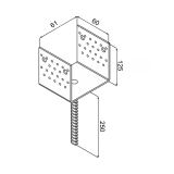 Podstawa słupa - antykorozyjna - PSS GRUNDLINE - 3