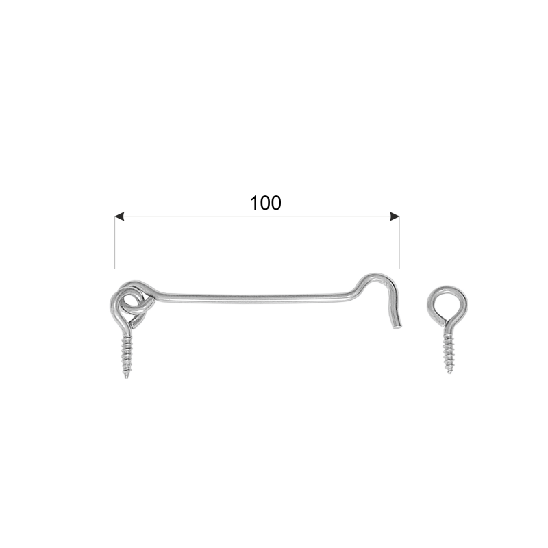 Haczyk zamykający wkręcany - ZHK DMX - 6