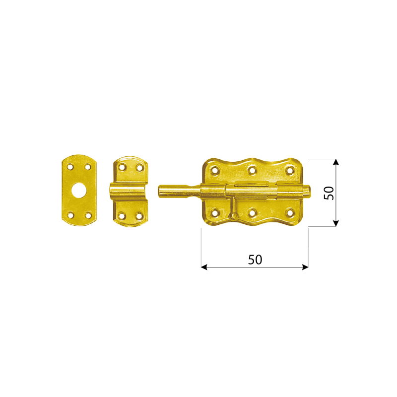 Zasuwka z ryglem - WRO DMX - 2