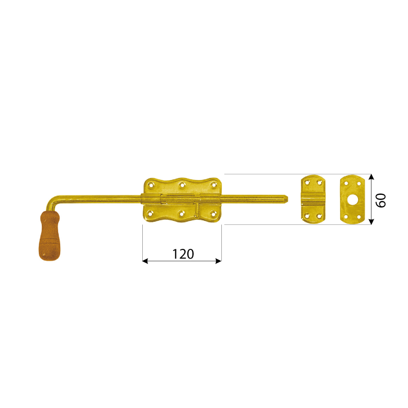 Zasuwka ryglowa - WRG DMX - 2