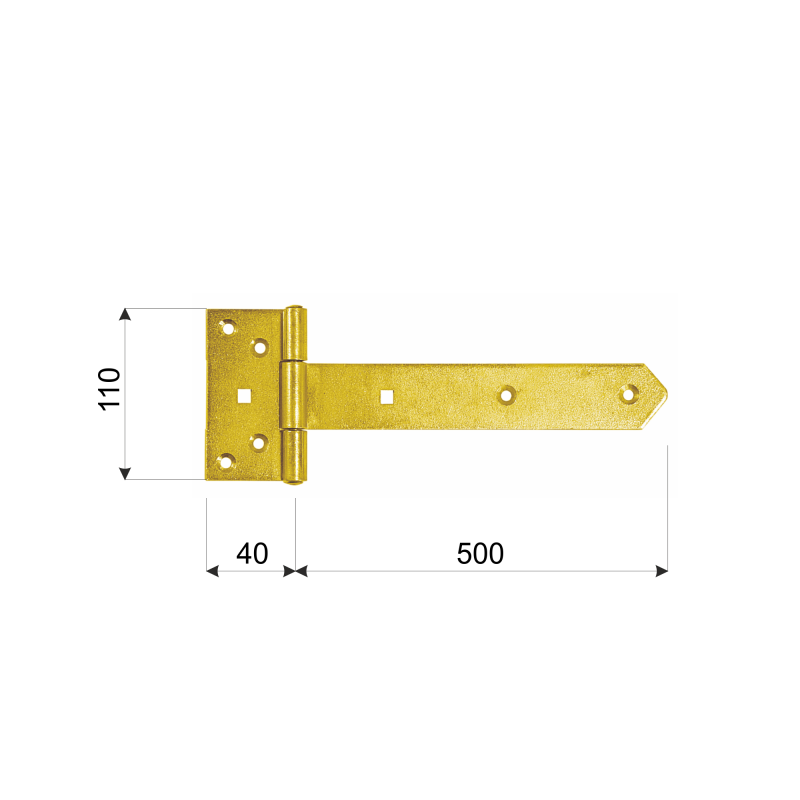 Zawias bramkowy - ZBW DMX - 6